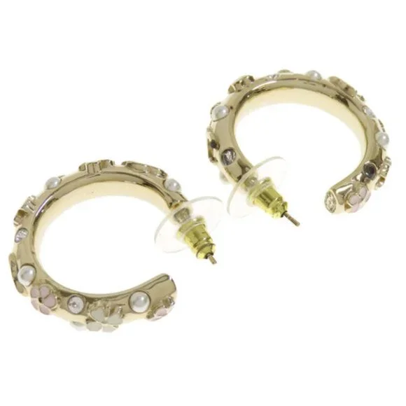 ❤️#109 Chanel hoop earrings with a Flower Motif - Picture 3 of 9